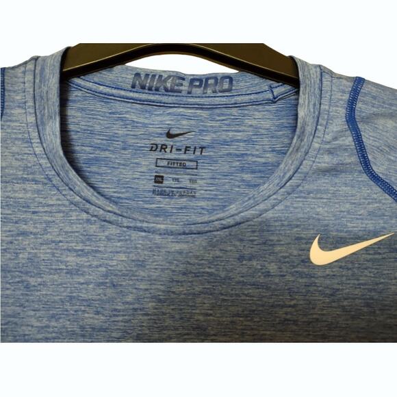 Mens NIKE PRO Short Sleeve Top Plus Size XXL Athletic Running Dri Fit Activewear - Picture 7 of 7